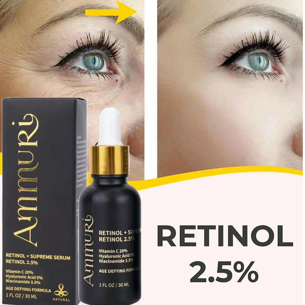 Ammuri Retinol Supreme 2.5% Serum – Anti-Aging Treatment - Age-Defying Formula